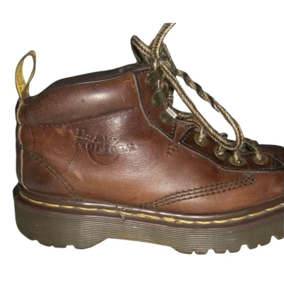Dr Martens Boots Vintage 90's Brown Doc Grunge Indie Alt Chunky Whimsygoth y2k 6 - Picture 3 of 16